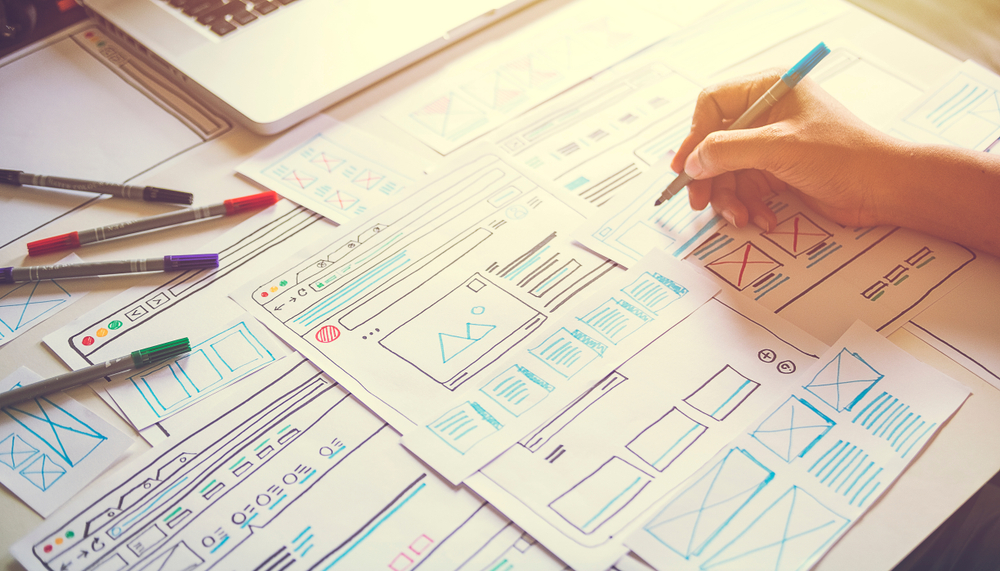 website designer working