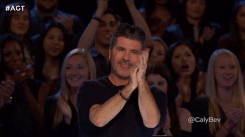 Man clapping hands