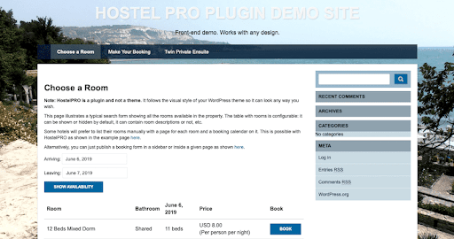 wordpress booking plugin