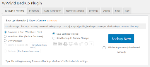 restore WordPress