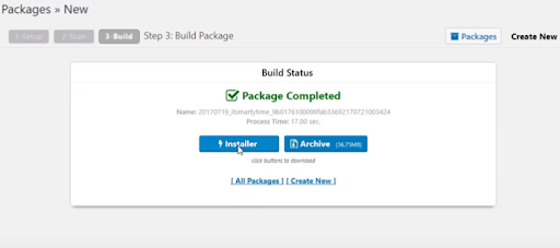 WordPress backup and restore