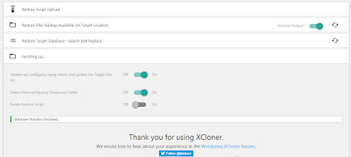 restore WordPress