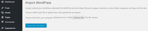 restore WordPress