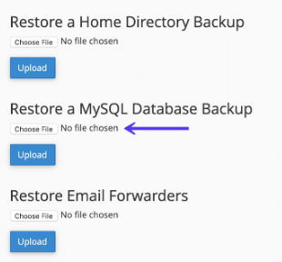 restore WordPress