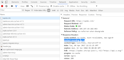 website load time