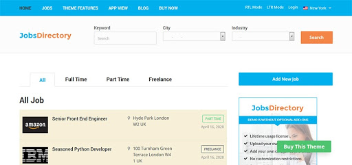 best job portal wordpress themes
