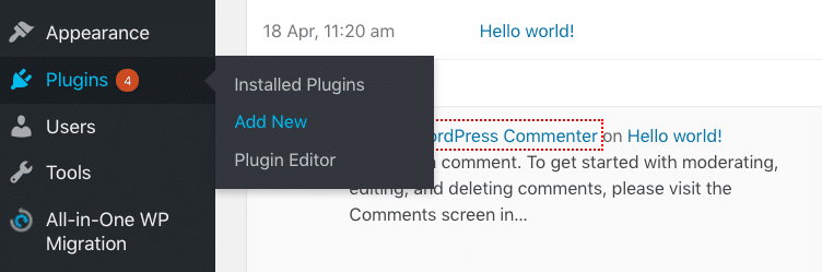 add new plugin wp