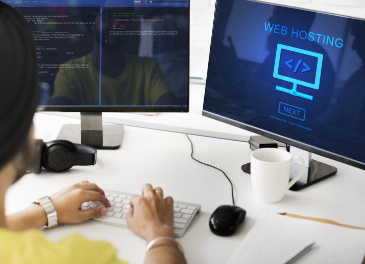 updating web hosting on a dual monitor setup