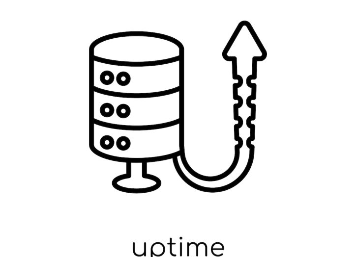 illustration of website uptime