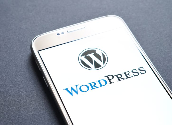 wordpress icon on an android phone